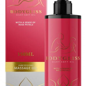 Silikónový masážny olej Rose Petals (150 ml)