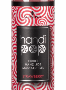 Masturbačný masážny gél HandiPop Strawberry (125 ml)