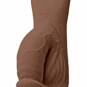 TPE packer Gender X Squishy Flesh (12 cm), tmavá telová