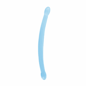 Obojstranné gélové dildo Flexi Duo (42 cm), modré