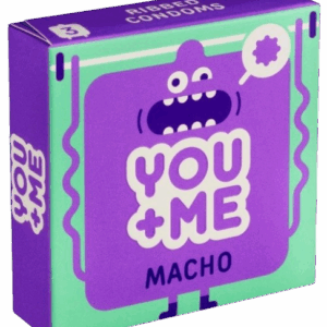 You Me MACHO - vrúbkované kondómy (3 ks)