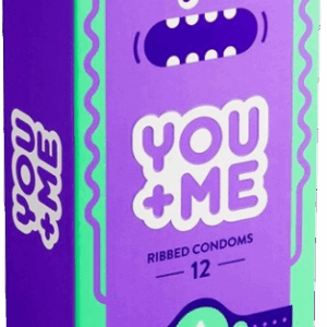 You Me MACHO - vrúbkované kondómy (12 ks)