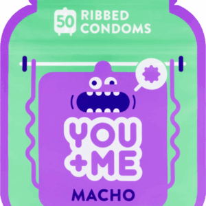 You Me MACHO - vrúbkované kondómy (50 ks)