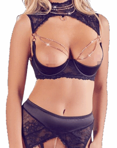 Shelf Bra Set Abierta Fina, L
