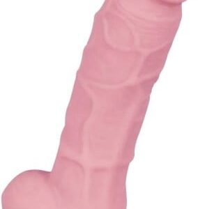 Dildo s prísavkou a semenníkmi Silicone (18 cm)