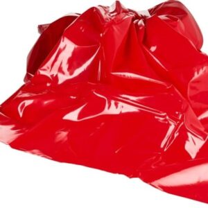 Červené PVC prestieradlo Dirty Mind (203 × 226 cm)