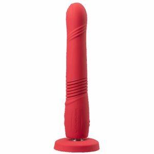 Lovense - Gravity Thrusting Dildo App Controlled Red