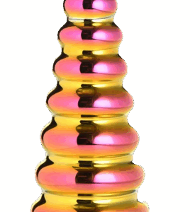 XR Brands - Twilight Rainbow Glass Dildo