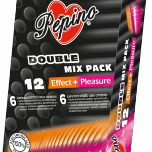 PEPINO Double Mix dráždivé kondómy 12 ks