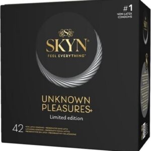 SKYN Unknown Pleasures – bezlatexové kondómy (42 ks)