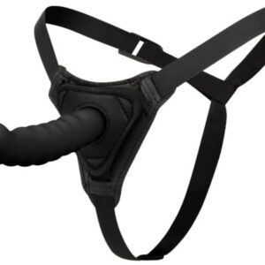 Silicone Strap-On - Smooth black