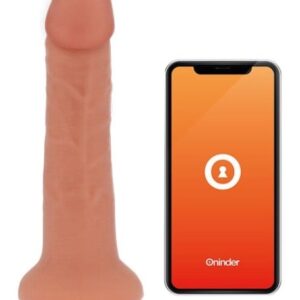 ONINDER - BOGOTÁ VIBRATOR DILDO 9 SPEEDS NATURAL 17.5 CM -O- 4 CM - FREE APP, MEDIUM