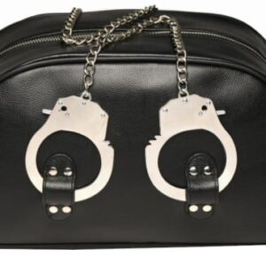 Bondage Travel Bag With Handcuffs - Black