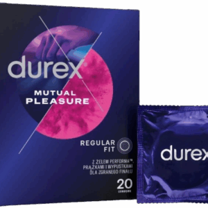 Durex Mutual Pleasure – vrúbkované kondómy (20 ks)