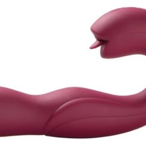 Joi Pro - Remote Control Rotating Head G-spot Vibrator & Clit Licker Maroon