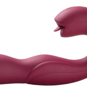 Joi - Rotating Head G-spot Vibrator & Clit Licker Maroon