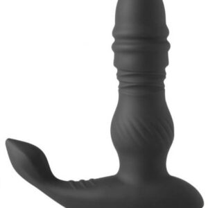 JADEN-Thrusting Prostate Massager Vibrating Butt Plug Anal Sex Toy Black