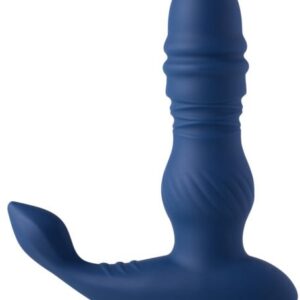 JADEN-Thrusting Prostate Massager Vibrating Butt Plug Anal Sex Toy Blue