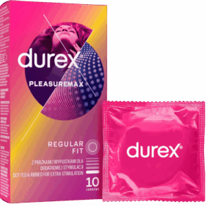 Durex Pleasuremax  vrúbkované kondómy (10 ks)