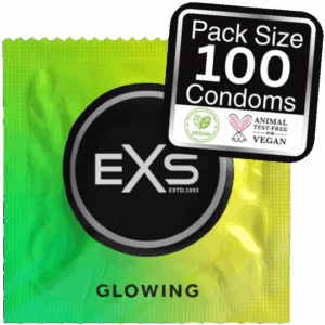 EXS Glow in the Dark - svietiace kondómy (100 ks)