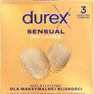 DUREX Sensual No Latex – bezlatexové kondómy (3 ks)