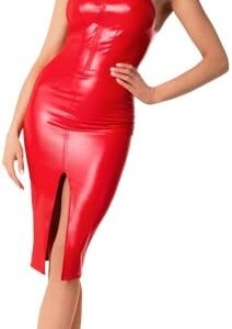 NOIRF354 Orgia Midi Dress Red XXL