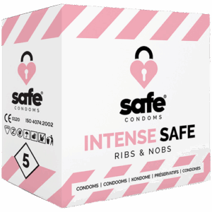 SAFE - condoms Ribs & Nobs 5 pcs