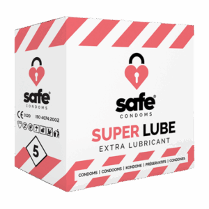 SAFE - Condoms with Extra Lubricant Superlube 5 pcs