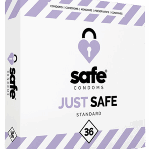 SAFE - Condoms with Silicone-Based Lubricant Standard 36 pcs