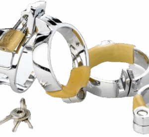 ZENN Cock Cage Metal with three Cockrings