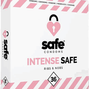 SAFE - condoms Ribs & Nobs 36 pcs