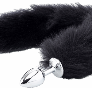 ZENN Deluxe Fluffy Fox Plug - Black