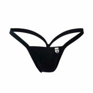 MOB Eroticwear Y Buns Thong Black S