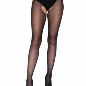 Leg Avenue Sheer Crotchless Pantyhose