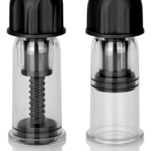 CalExotics Nipple Play Vacuum Twist Suckers Black