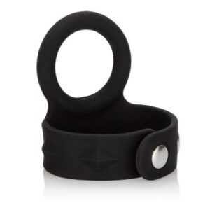 CalExotics Silicone Tri-Snap Scrotum Support Ring - Medium