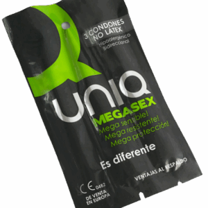 Uniq - Megasex Latex Free Sensitive Condoms, 3 pcs