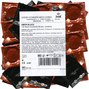 Amor Black condoms 100 pcs