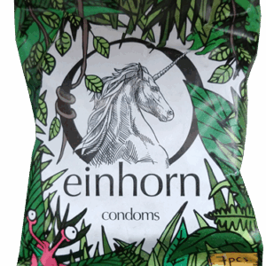 Einhorn Condoms: Fummel-Dschungel, 7 condoms in the chips bag