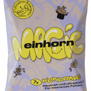 Einhorn Condoms: MAGIC, 7 thin vegan condoms in the chips bag