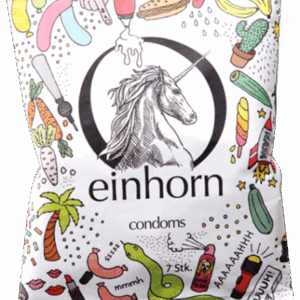 Einhorn Condoms: Penisgegenstände, 7 condoms in the chips bag