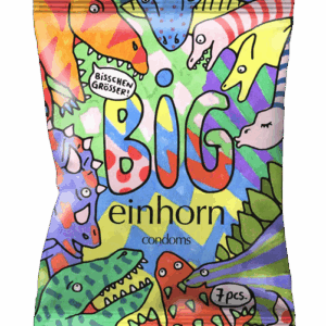 Einhorn Condoms: Tyrannosaurus Sex, 7 condoms in the chips bag