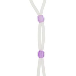 Silikónový lasso erekčný krúžok Dual Beads