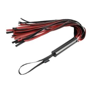 Kožená dôta Saffron Flogger Červená