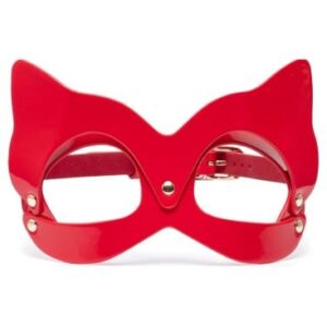 KINKY DIVA MAČACIA MASKA ČERVENÁ