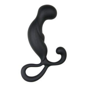 EASYTOYS PRE MUŽOV Zakrivený masér prostaty - Čierny