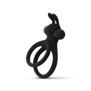 EASYTOYS MEN ONLY Share Ring - Double Vibrating Cock Ring with Rabbit Ears