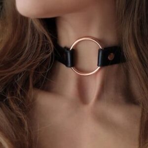 ROSY GOLD - Choker - Čierny