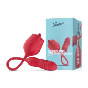 TEAZERS Rose Vibrátor s prirážacím dildom