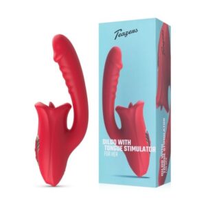 TEAZERS Dildo so stimulátorom klitorisu